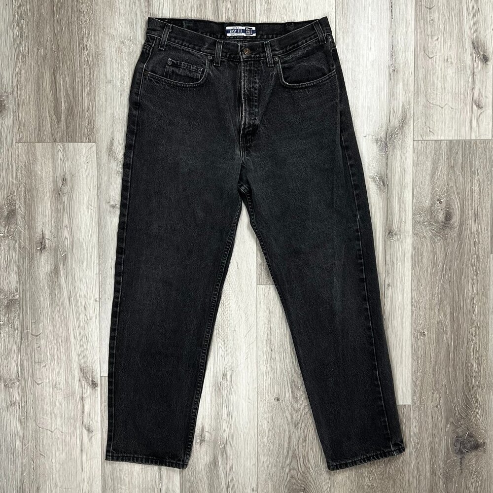 Gap Denim "Easy Fit" Best Basics Vintage 1990s High Rise 32x28 Black Jeans